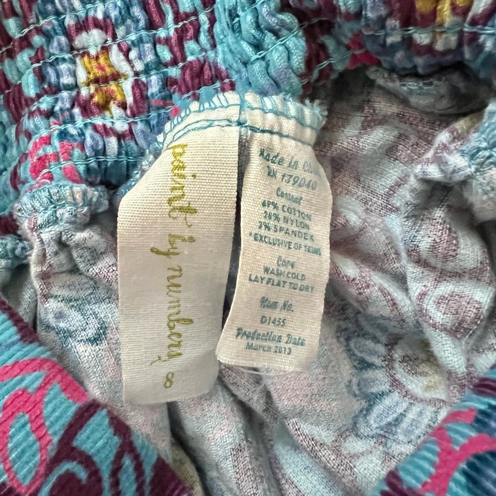 Paint by Numbers Matilda Jane Colorful Corduroy Kids Overall Dress Girls 8 - Picture 2 of 5